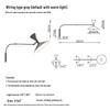 Nordic Nemo Italian Design Minimalist Swingable Rotating Wall Lamp with Speaker for Bedroom and Living Room.