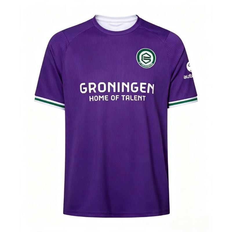 2026‑2027 Koszulka Piłkarska Groningen Krótki Rękaw Oddychająca Koszulka Piłkarska Męska Uniform Sportowy dla Kibica Dopasowane Ubrania Rodzinne