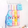 2pc/Set Cute Kids Chef Apron Sets Child Cooking Painting Waterproof Children Gowns Bibs Eating Clothes Drawing for Dinner