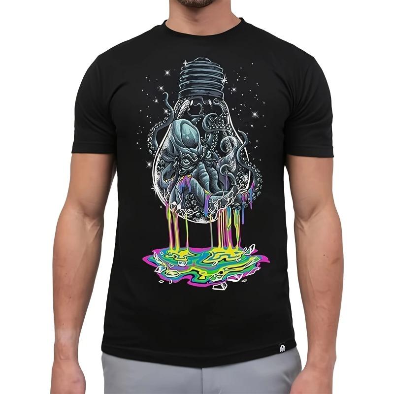 WowClassic Zomer Ronde Hals 3D Grappige Dierenprint Top Modieuze Casual Korte Mouw Heren T-shirts 6XL