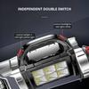 Led Flashlight Usb+Solar Rechargeable Flashlight Cob Outdoor Camping Torch Portable Searchlight Power Bank Outdoor