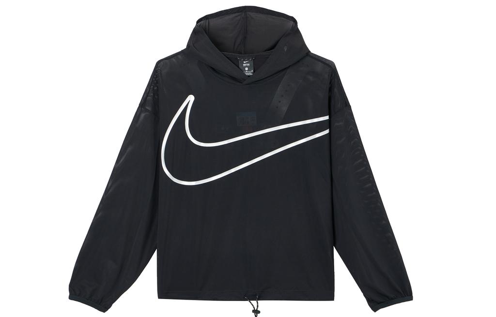 Nike Sweatshirts Women's Black Hooded Moderate Regular DA0955-010