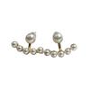 French niche temperament pearl split earrings earrings earrings stud earrings women's exquisite light luxury small