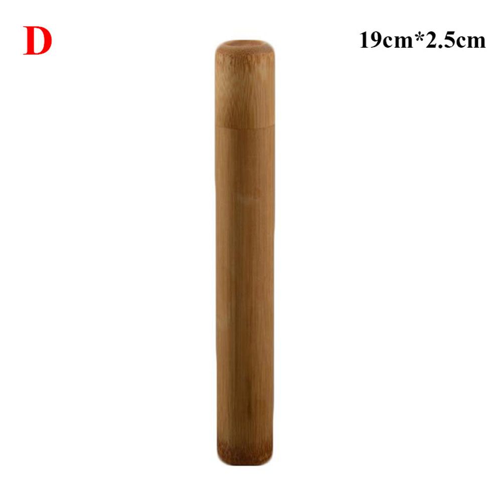 Natural Spice Bamboo Jar Holder With Lid Storage Box Tea Canister Organizer Container 12cm x 2.5cm