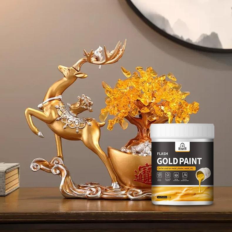 Water Based Gold Foil Paint, Gold Powder Paint, Gold Art Paint, Gold Paint, Gold Foil Brush Paint