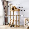 Jingzhou Cat Tree Condo with Scratch Board & Space Capsule