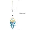Garden Yard Decor Sun Moon Crystal Suncatcher Wind Chime Hanging Ornament Outdoor Home Decoration Gift