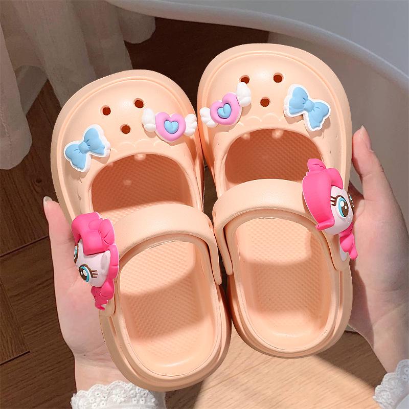 My Little Pony Cute Cartoon Crocs for Kids & Adults - Non-slip Soft Sole for Beach & Home
