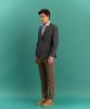 PANICALE Brown Garment-Dyed Cotton Pants