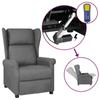 Day and Night - Day and Night Light Grey Fabric Power Recliner Wingback Chair