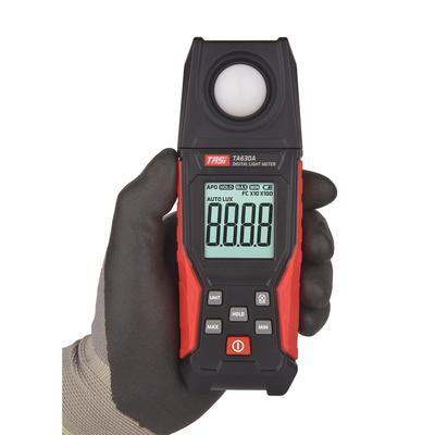 TASI Digital Light Meter Illuminance Lux Meter with Record Function LCD Display 0~200,000