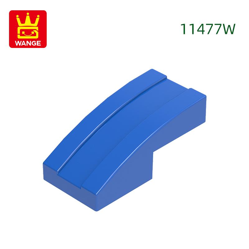 333Pcs/lot 11477W Slope Curved 2 x1 Block Moc Colour Accessories Compatible with with Brick DIY Children's Toy Building Assembly Parts