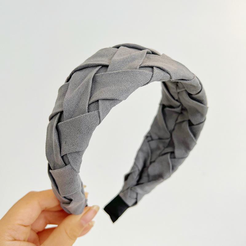 

Холщовые Хлопковые Смеси Перекрестное Плетение Аксессуары для Волос Широкая Повязка на Голову для Женщин Ручной Работы Вязаный Органический Хлопок Повязка на Голову Головной Убор