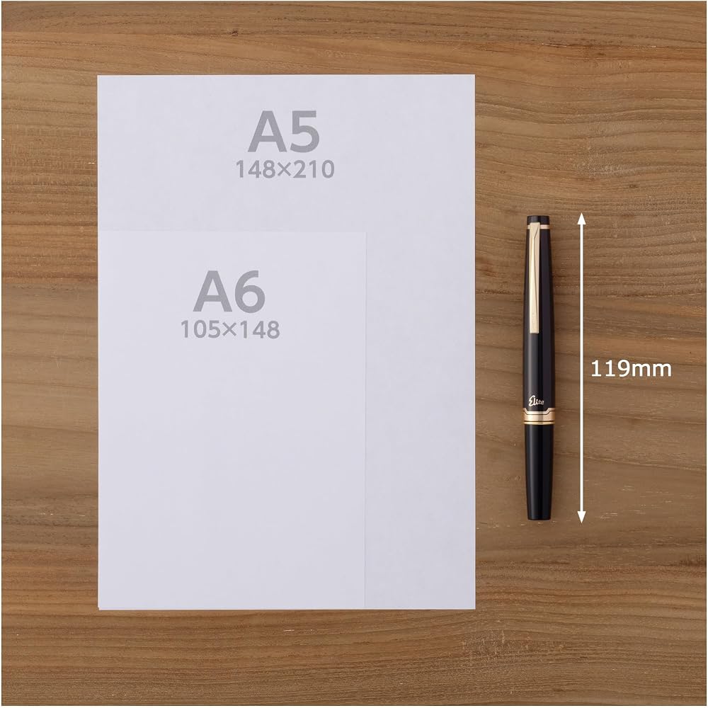 Pilot Elite 95S Fountain Pen FES-1MM-B-EF Extra Fine Black Ink Writing Instrument