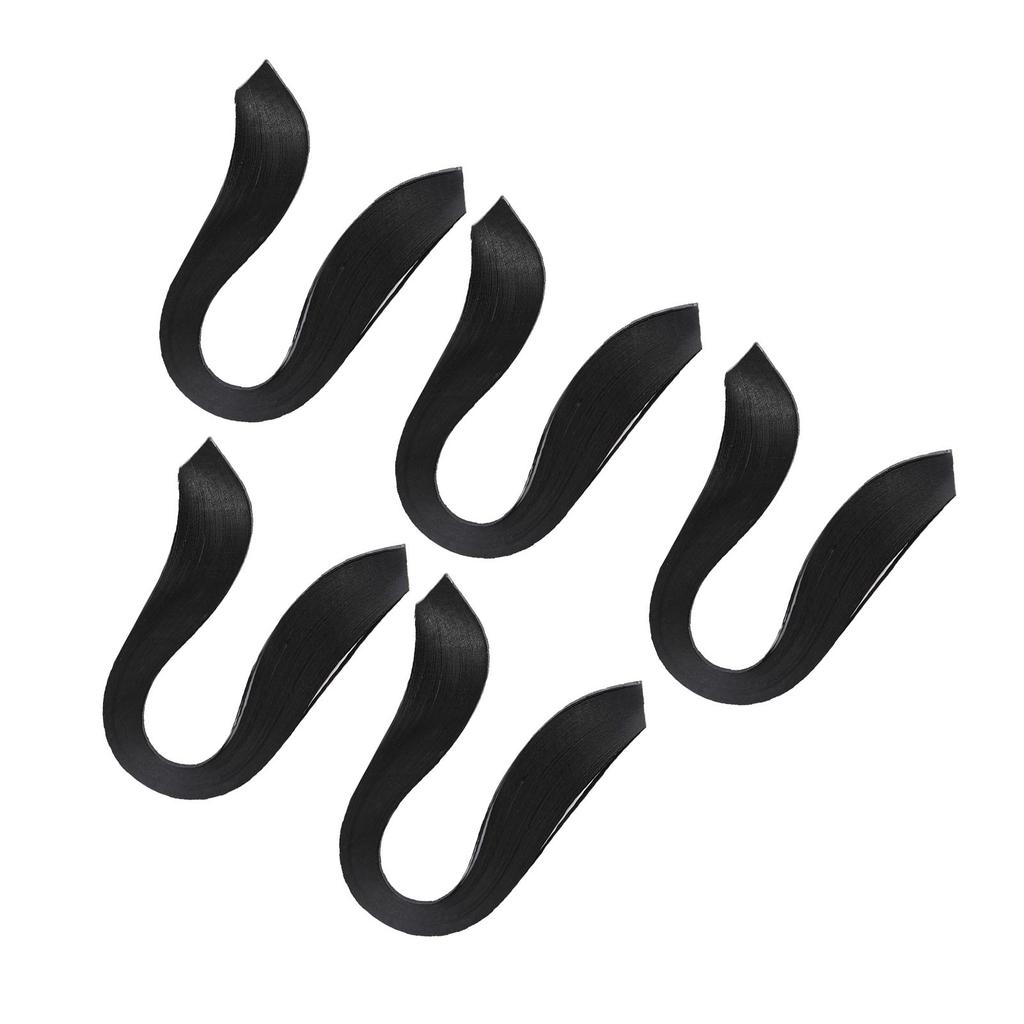 600 Stripes DIY Quilling Paper 3mm Width Pure Color Origami Paper Hand Craft(black)