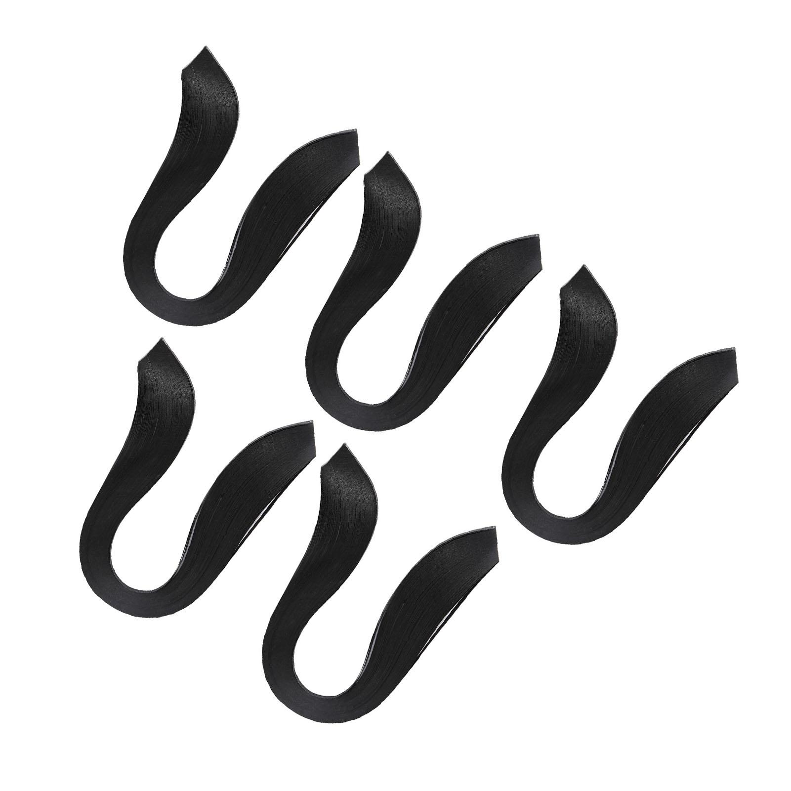 

600 Stripes DIY Quilling Paper 3mm Width Pure Color Origami Paper Hand Craft(black) чёрный