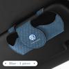 Kluczyk,Pudełko na okulary do osłony przeciwsłonecznej samochodu Skórzane etui w kratę do przechowywania okularów przeciwsłonecznych dla VW Volkswagen Golf 7 8 MK8 ID.3 4 Polo Tiguan Passat B5