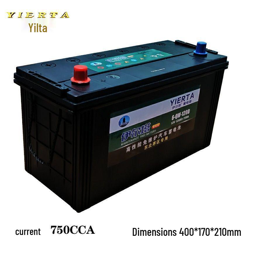 Camel Yilta Battery: 150AH and 180AH, ideal for cold climates and heavy-duty, passenger, or agricultural vehicles.