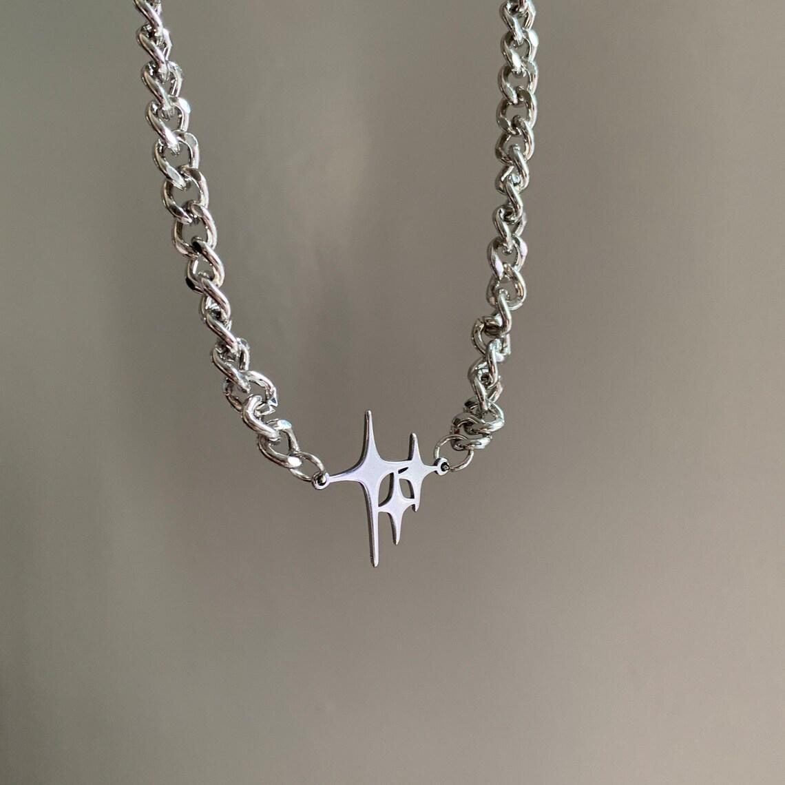 

Gothic Punk Y2K Star Necklace for Men and Women