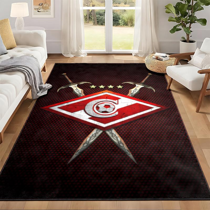 FC Spartak Moscow Carpet Door Mat for Living Room or Bedroom Protective Mat Under Chair Office Decoration Christmas Gift Birthday Present