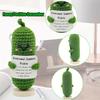1pc Handcrafted Emotional Comfort Pickle Cucumber - Adorable Muppet Style Decorative Gift for Uniquely Quirky Charm
