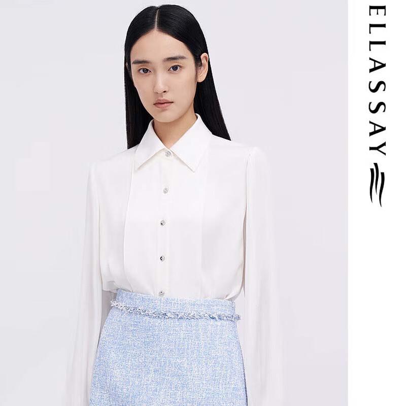 ELLASSAY Women s Spring/Summer Commuter Drape Blouse M