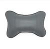 1pcs Car Neck Pillows Both Side Pu Leather Pack Headrest For Head Pain Relief Filled Fiber Universal Car Pillow