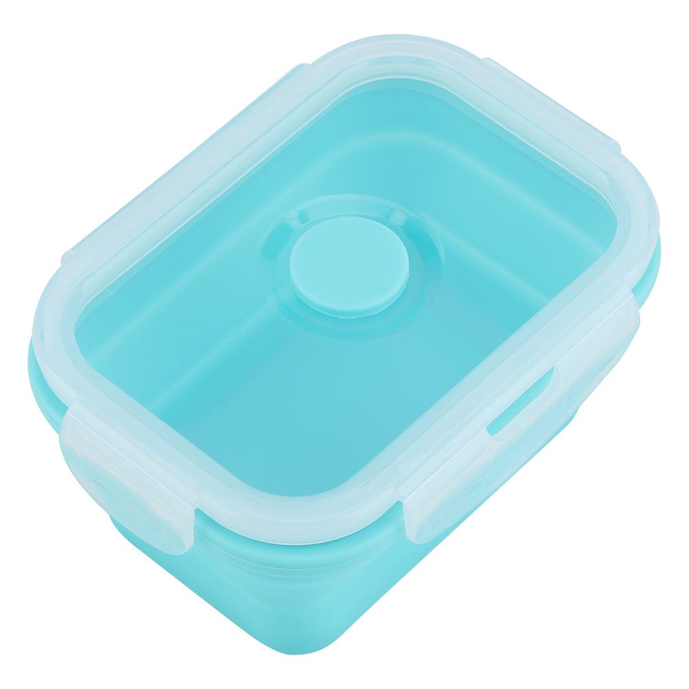 Scatola Pranzo Portatile in Silicone 4 Misure Pieghevole Sicura per Microonde Contenitore per Alimenti