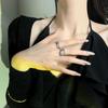 Irregular Pleated Open Adjustable Women's Index Finger Ring – Korean Dark Style, Niche Feel, Temperament, Versatile, Celebrity Style