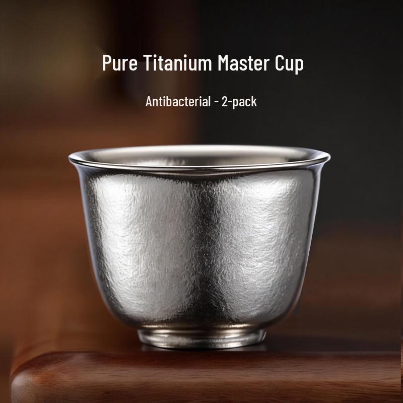 YIHUTEA Pure Titanium Antibacterial Teacups