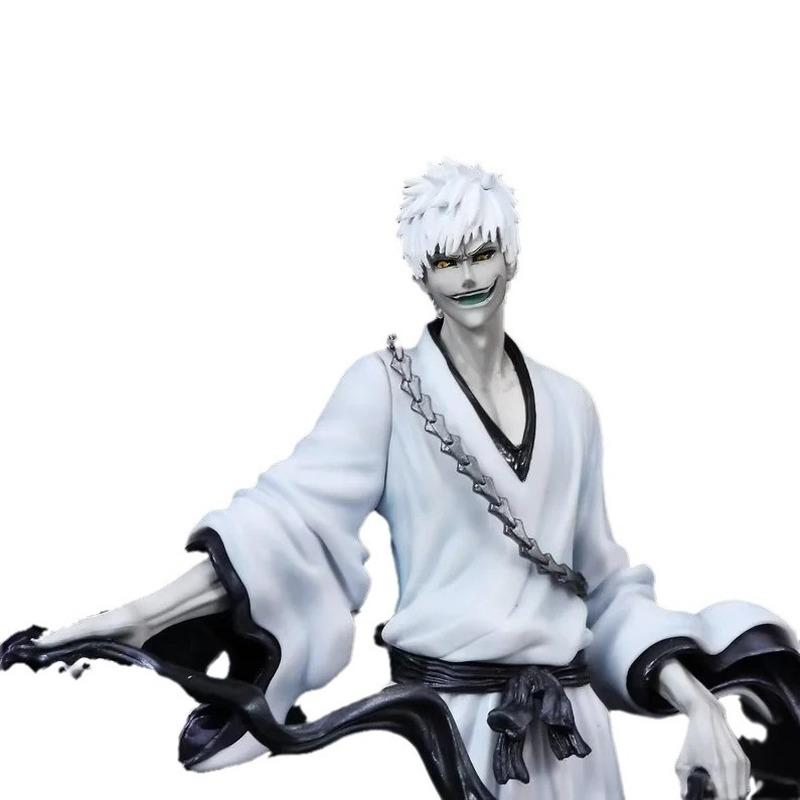 Bleach White Ichigo GK Statue Tausendjähriger Blutkrieg Drehende Schwertbox Anime Actionfigur Modell Für Anime-Fans Sammlung