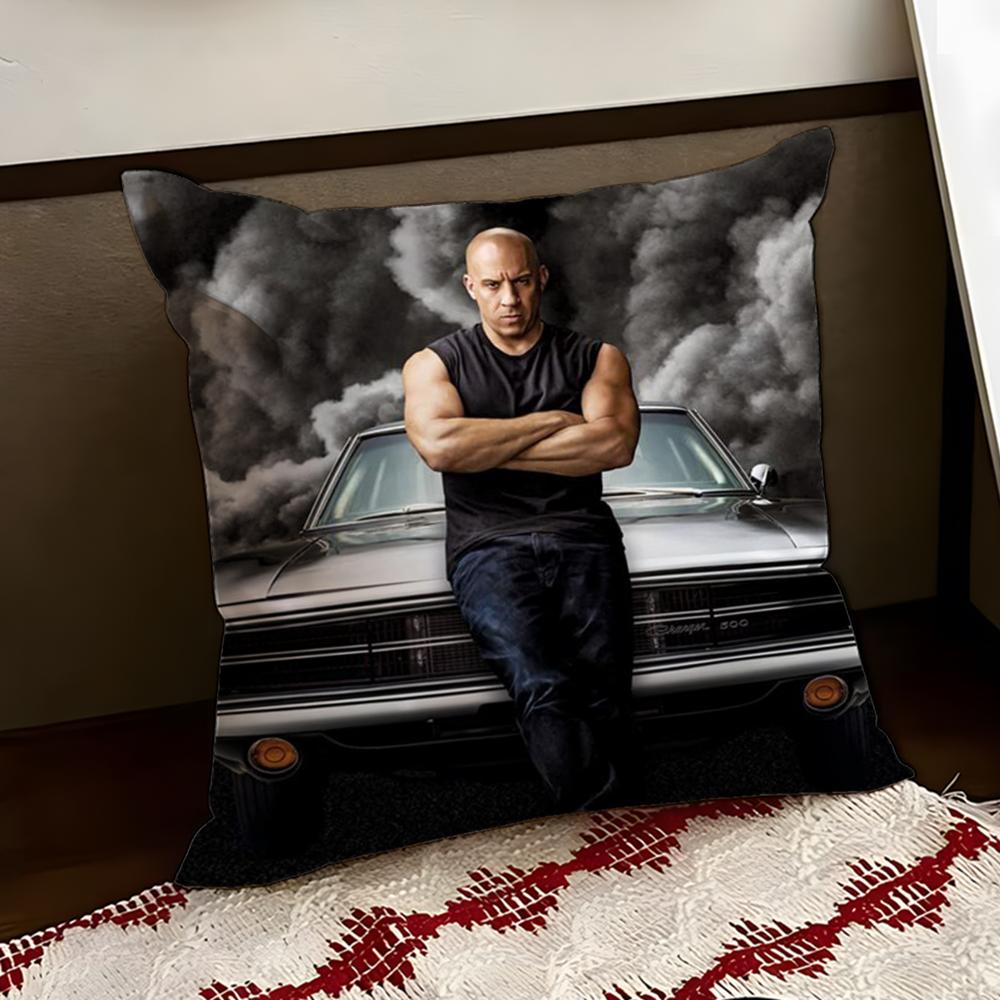 Movie TThe Fast The FuriousS Cushion Cover Reversible Soft Durable Pillow Cover Home Car MultiScene Use for Daily Comfort