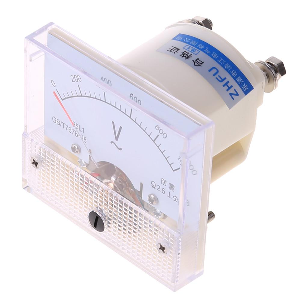 5 Standard Voltmeter Analog Voltmeter Panel Pointer Volt Voltage Meter Gauge  0-150V 250V 300V 450V 500V 600V 1000V