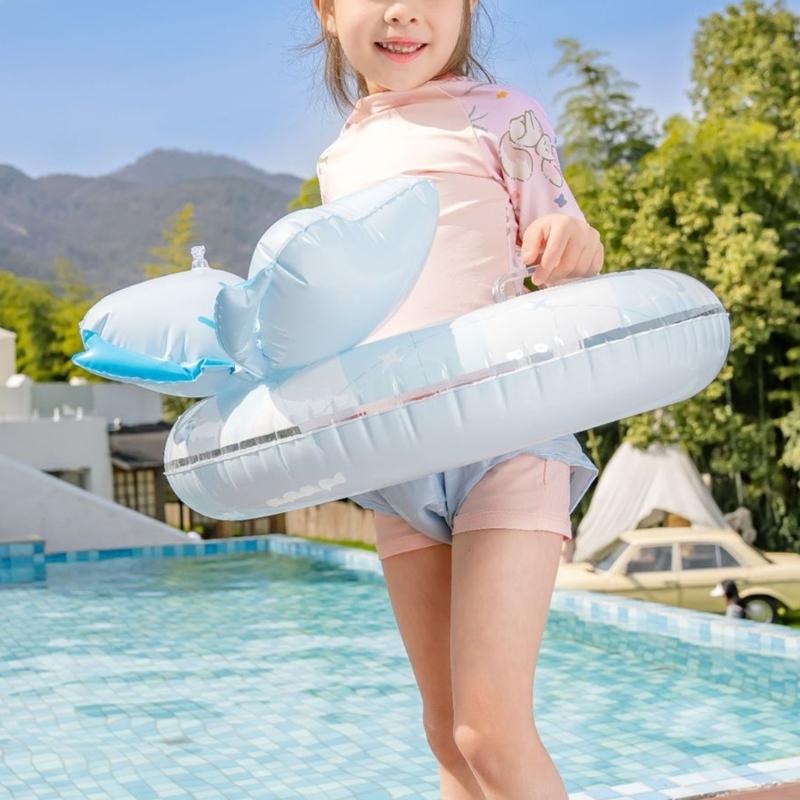 Inflatable Pool Float Bowknot Swimming Hoop Swimming Pool Float Rings Bowknot Swimming Rings Toy Inflatable Float Rings