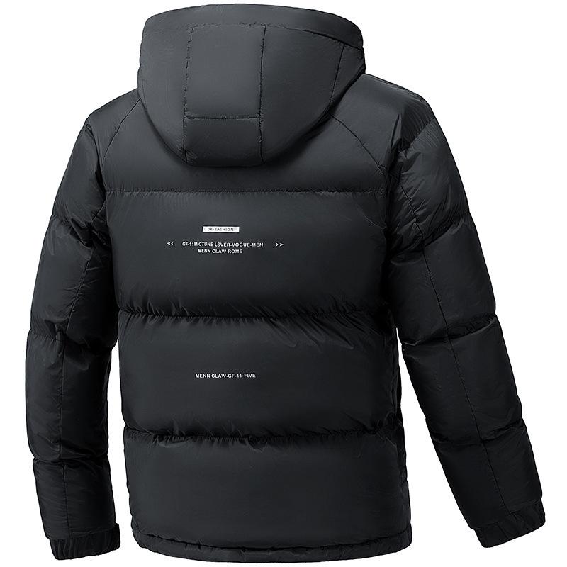 Chaqueta Acolchada Cálida Engrosada Nueva de Invierno Chaqueta Acolchada Casual Holgada con Capucha Chaqueta Cortavientos para Hombre
