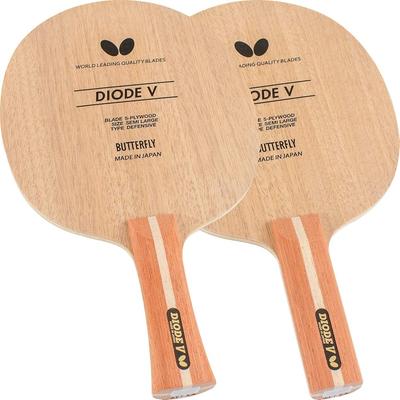 Raqueta de Tenis de Mesa Butterfly Diode V Shakehand, Cortable, Madera Recta de 5 Capas, Compatible con Bola Grande, 36964