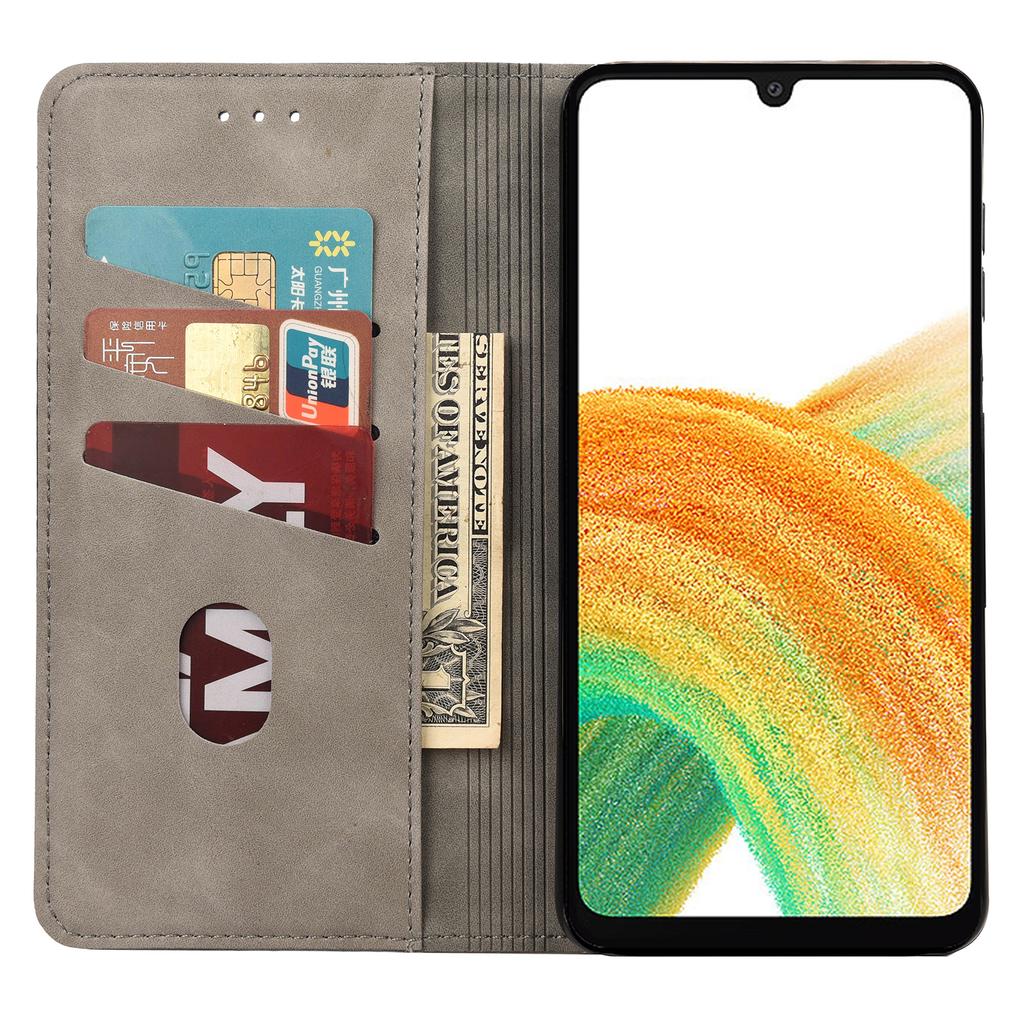 For Samsung Galaxy A55 5G Case PU Leather Shockproof Protection Wallet Phone Cover