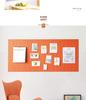 Vertical Stripe Felt Board – No-Punch Photo Display for Living Room & KTV Decor