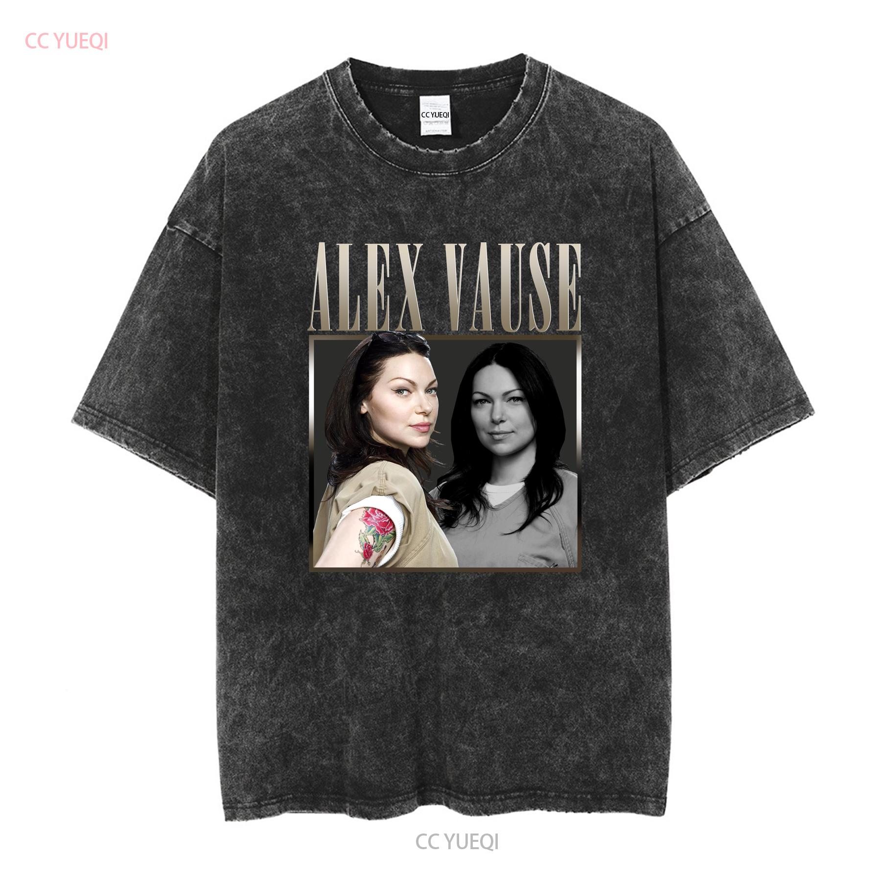 

Alex Vause Vintage T shirt SweaT 90s s Laura Prepon Vintange long or short sleeves vintage Washed Casual fashion Stretched S