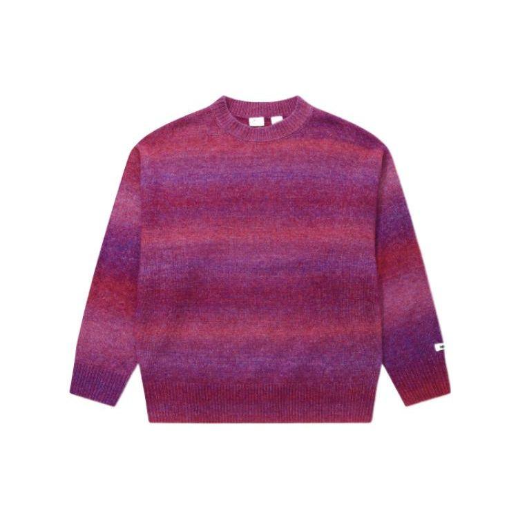 

Levis FW22 Однотонный в полоску Пуловер с длинным рукавом и круглым вырезом Женский свитер Розовый A3240-0006 M