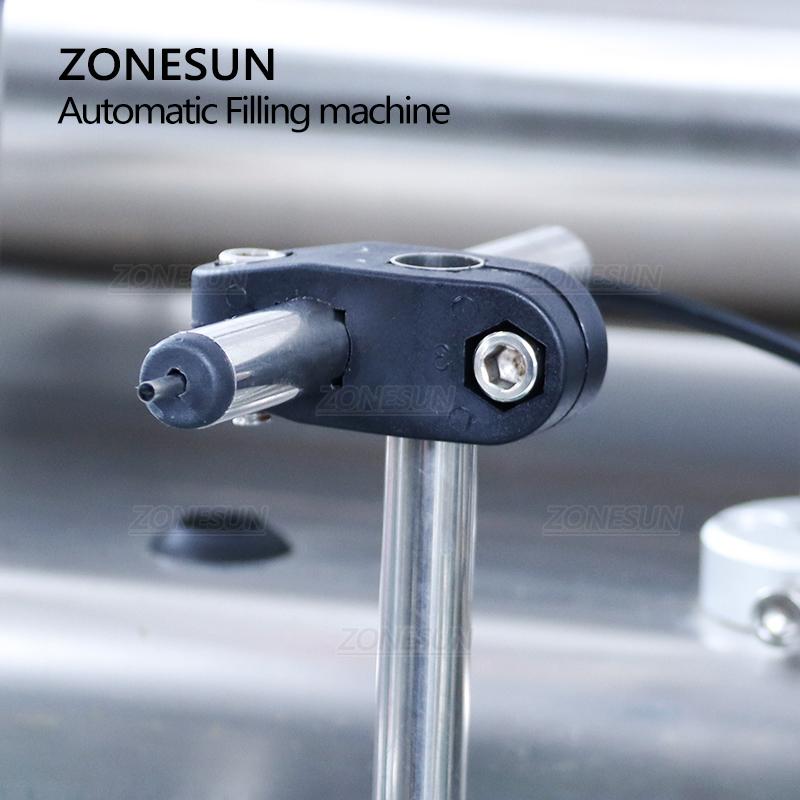 ZONESUN ZS-DTYT2L Automatic Pneumatic 2 Heads Liquid Filling Machine For Digital Control Juice Beverage Bottle Filler