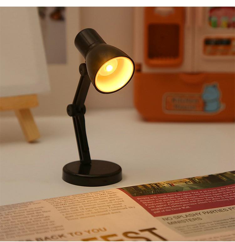 Creative Mini Led Folding Night Light Cartoon Style Student Desk Lamp