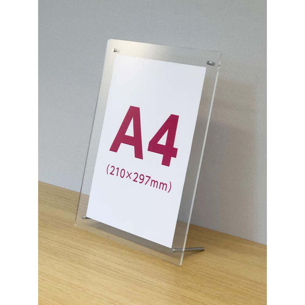 TRUSCO Acrylic Panels of Fits A4 8mm (Set 2), 2.5mm Thick, Size, Holes, AP2.5-A4-8