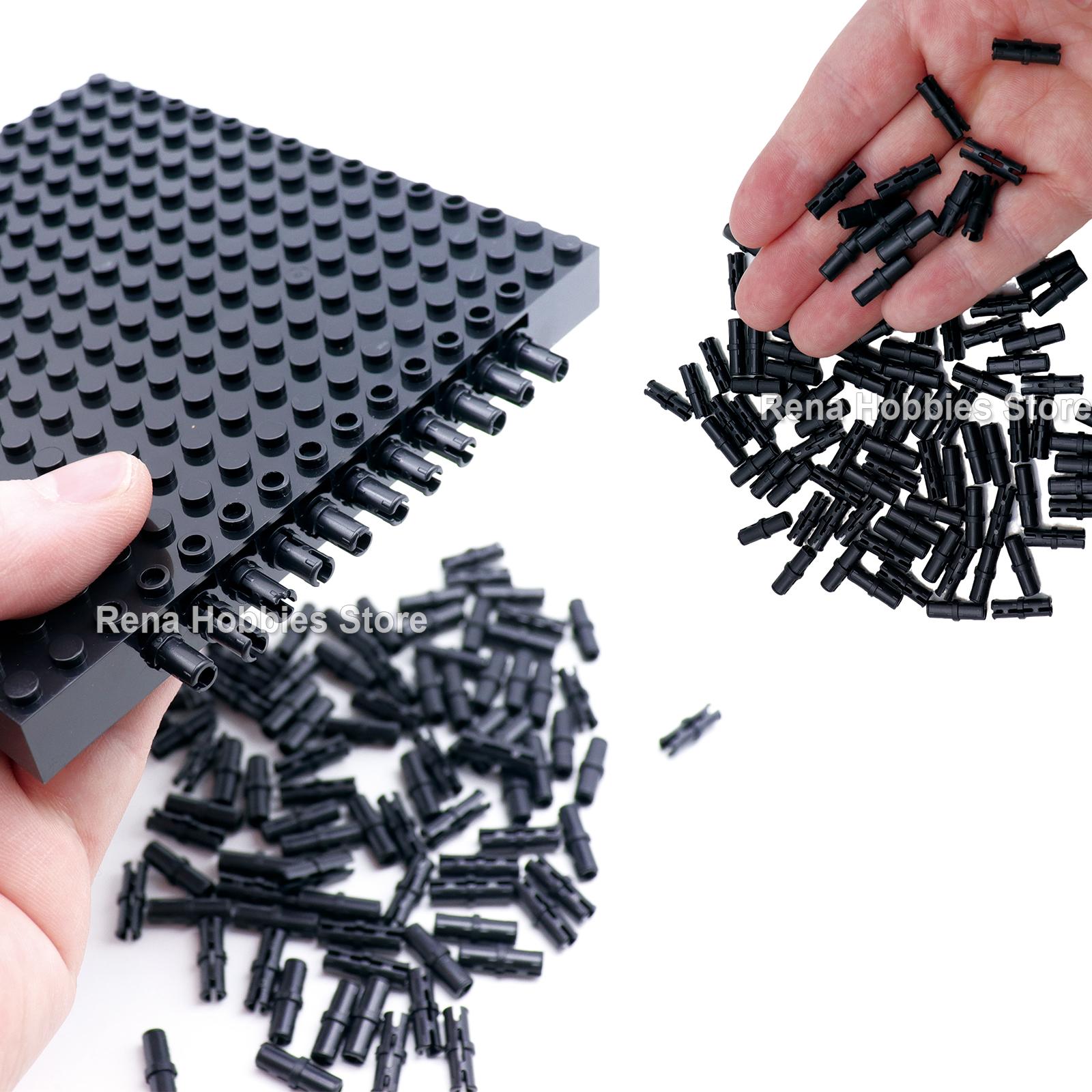 Attractive Glasses 100/200Pcs 2780 61332 Connectors 1X2 Pin Bricks Toys For Technical Bulk Moc Diy Building Block Model