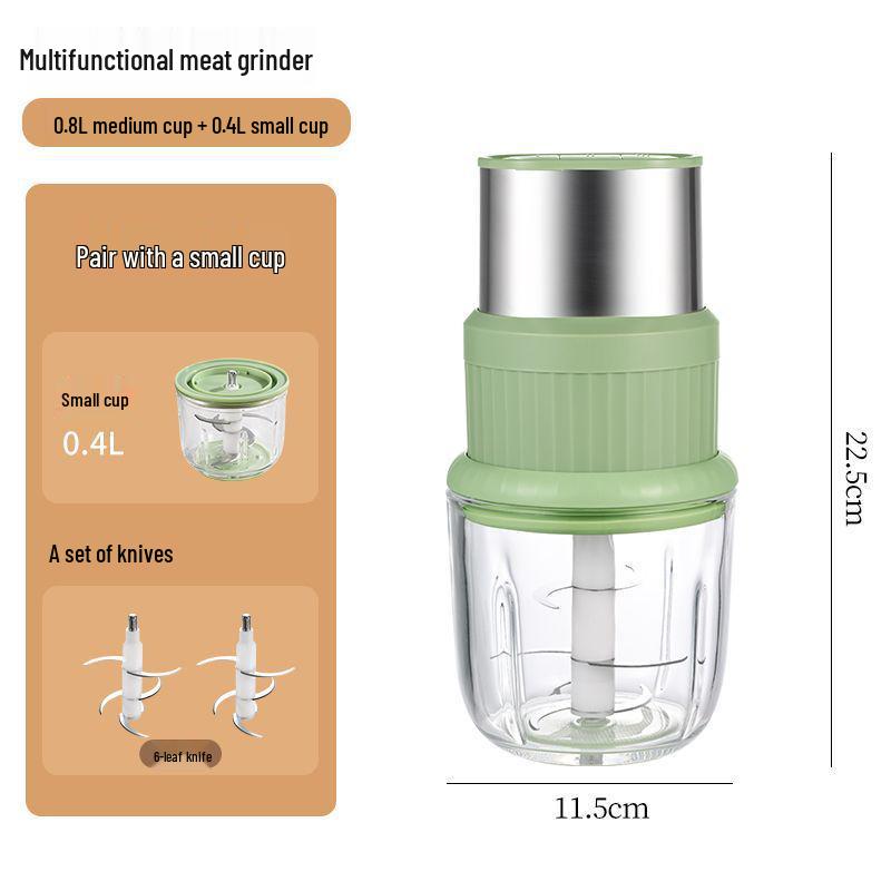 Automatic Multi-Functional Electric Meat Grinder & Garlic Paste Chopper for Baby Food