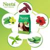 Neeta Hair Henna Colour Naturalny Brąz Kolor Włosów z 5 Naturalnymi Ziołami, Bezamoniakowy Kolor Włosów dla Kobiet i Mężczyzn (125g, Opakowanie 4 sztuk)