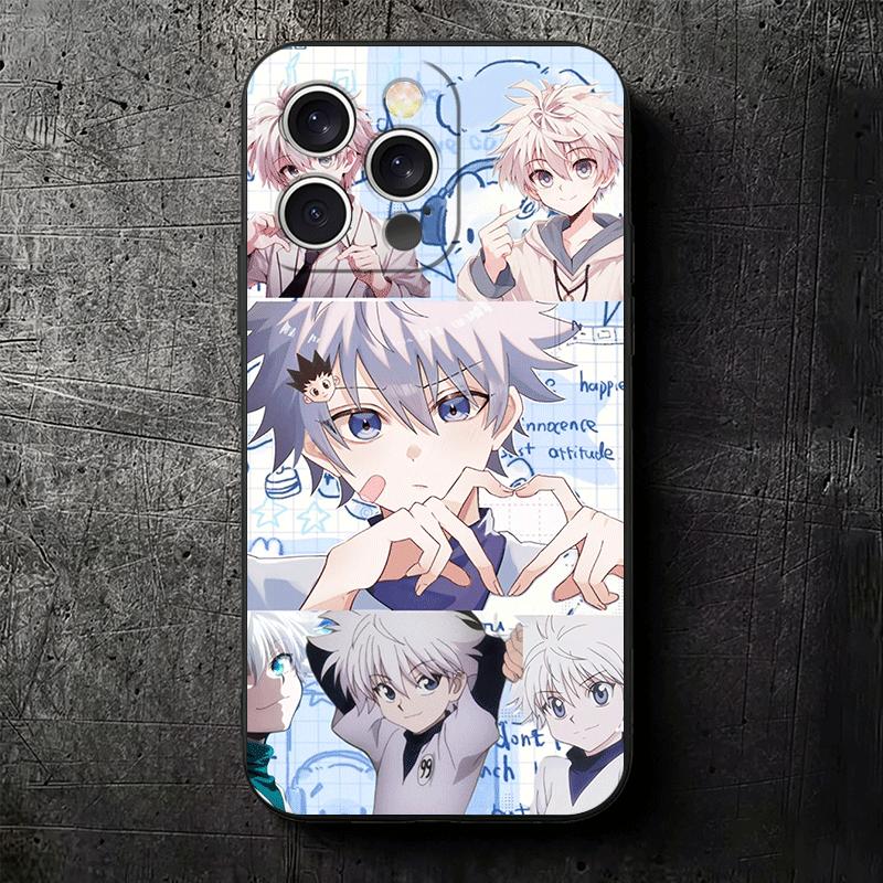 Hunter X-Hunters Killua Soft Phone Case for iPhone 16 16E 17 Air 15 Pro Max 14 Plus 13 Mini 11 12 7 Black Cover Back Shell