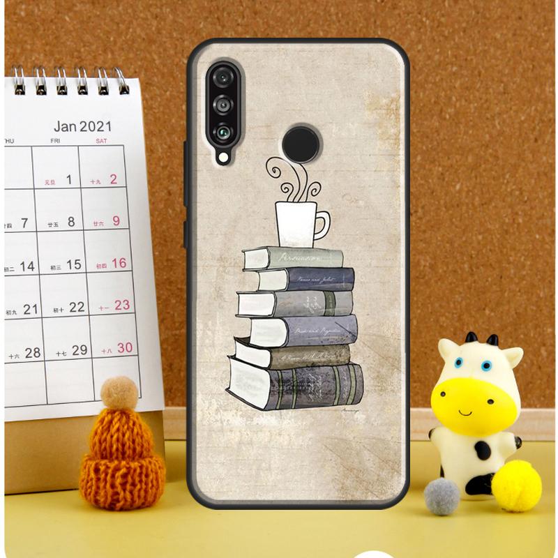 Books And Coffee For Huawei Nova 9 10 SE 3i 7i 8i 11i 12i Y60 Y61 Y70 Y72 Y73 Y90 Y91 P20 P30 P40 Lite Case