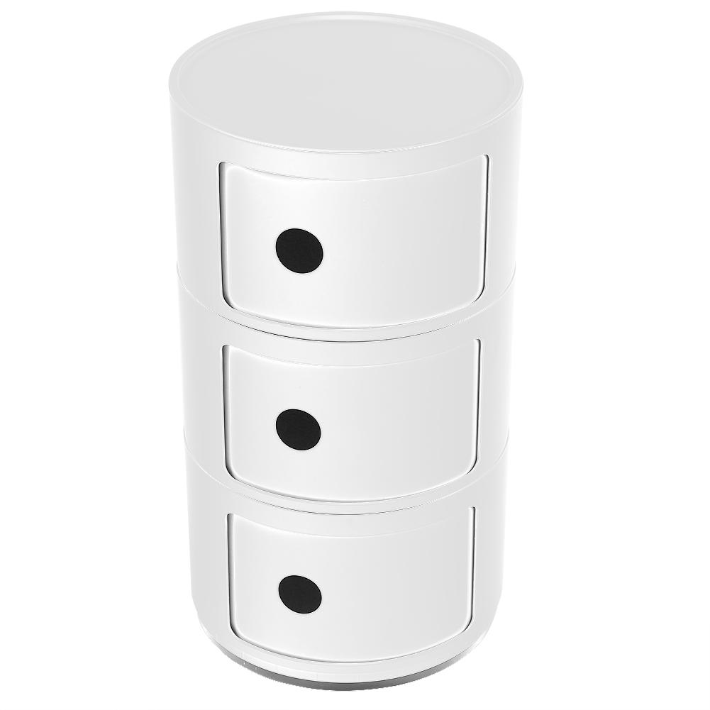 Modern Furniture Bedside Cabinet Nightstand Multifunctional Circle Storage Table