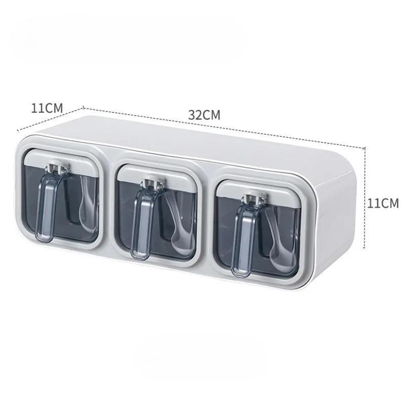 Gewürzbox für die Küche, an der Wand montierte Organizer-Boxen, Gewürztür-Aufbewahrung und Organisationsgläser für Gewürze, Haushaltsgeräte und Garten